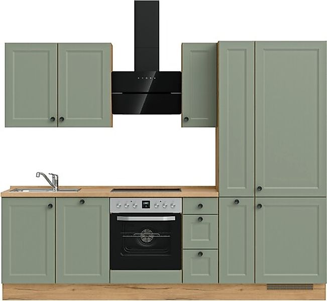 nobilia® Küchenzeile »"Cascada II"«, vormontiert, Breite 270 cm, Ausrichtun günstig online kaufen
