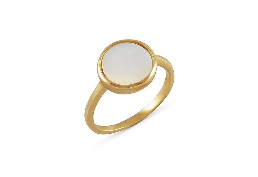Vivance Fingerring 925 Silber vergoldet Perlmutt günstig online kaufen