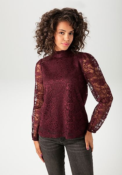 Aniston CASUAL Spitzenbluse aufwändig mit edlen günstig online kaufen