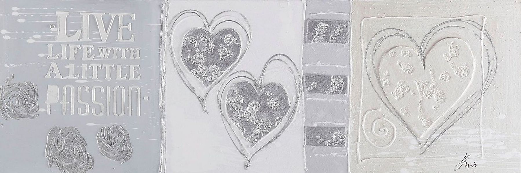 Bönninghoff Ölbild Ölgemälde, Herzmotiv, (1 St), handgefertigt günstig online kaufen