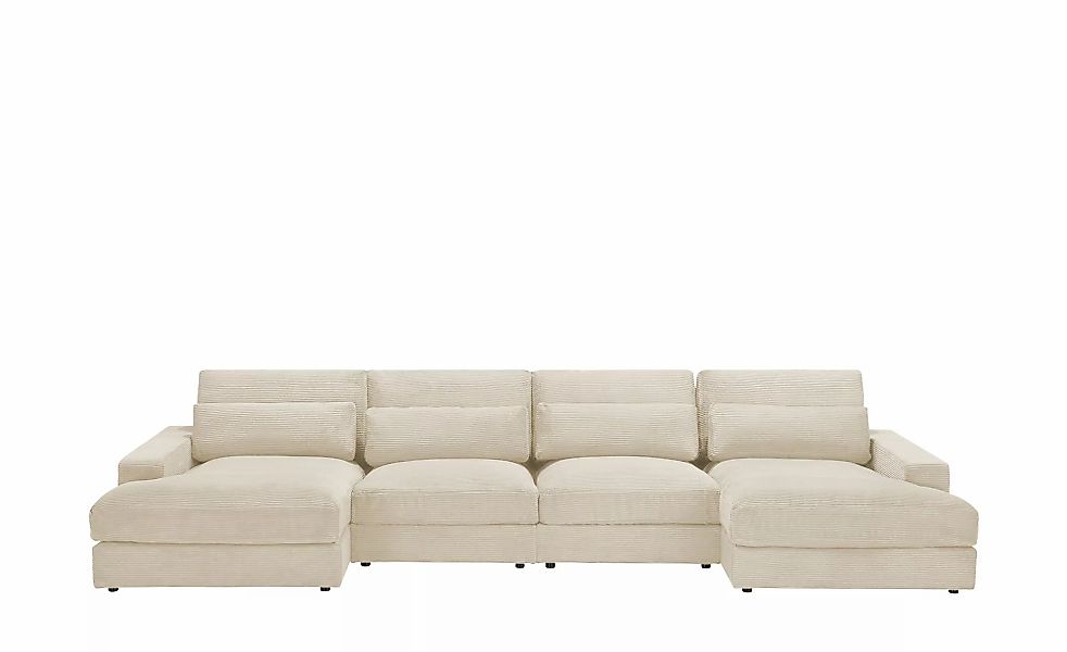 Wohnlandschaft  Branna ¦ creme ¦ Maße (cm): B: 412 H: 88 T: 164.0 Polstermö günstig online kaufen