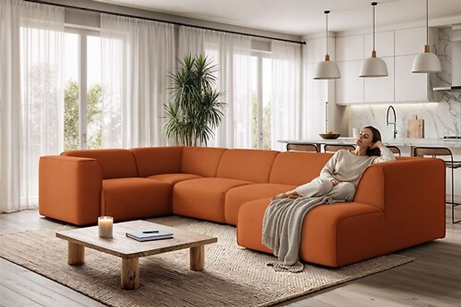 OTTO home Wohnlandschaft »Merid U-Form, B: 367 cm« jederzeit durch Module e günstig online kaufen