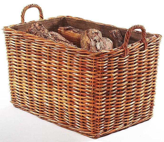 Kobolo Kaminholzkorb Holzkorb Rattan lacak mit günstig online kaufen