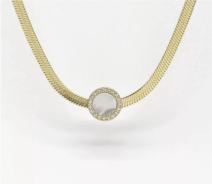 Zag Bijoux Halskette Schlange mit Anhänger Gold günstig online kaufen