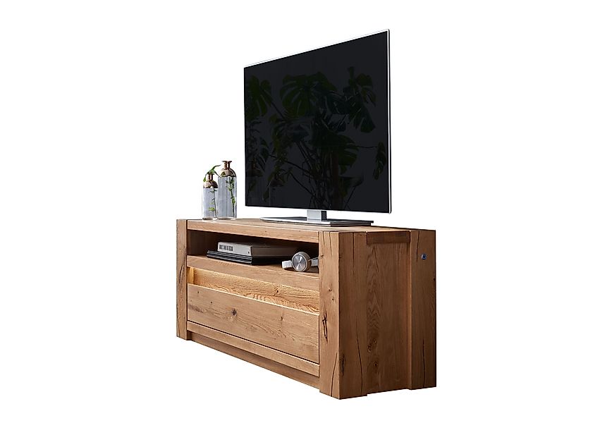 Woodroom Lowboard Mannar, Wildeiche massiv geölt günstig online kaufen