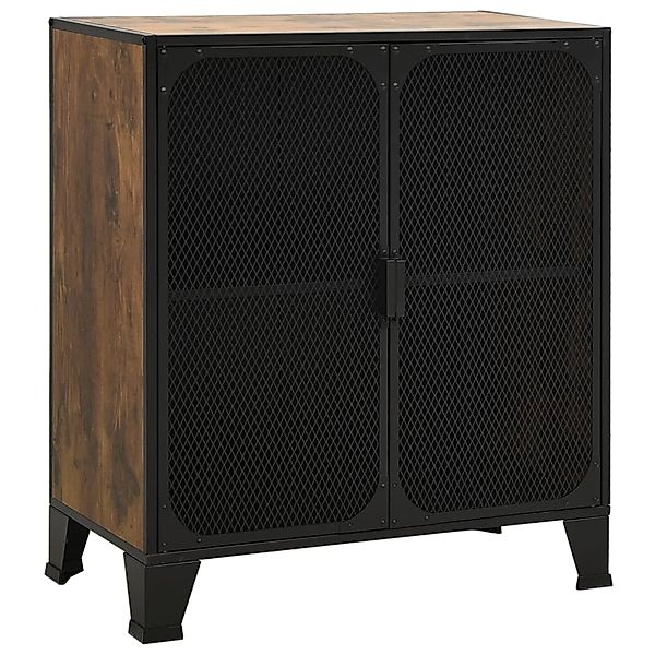 vidaXL Hängeschrank Aufbewahrungsschrank Rustikal Braun 72x36x82 cm Metall günstig online kaufen