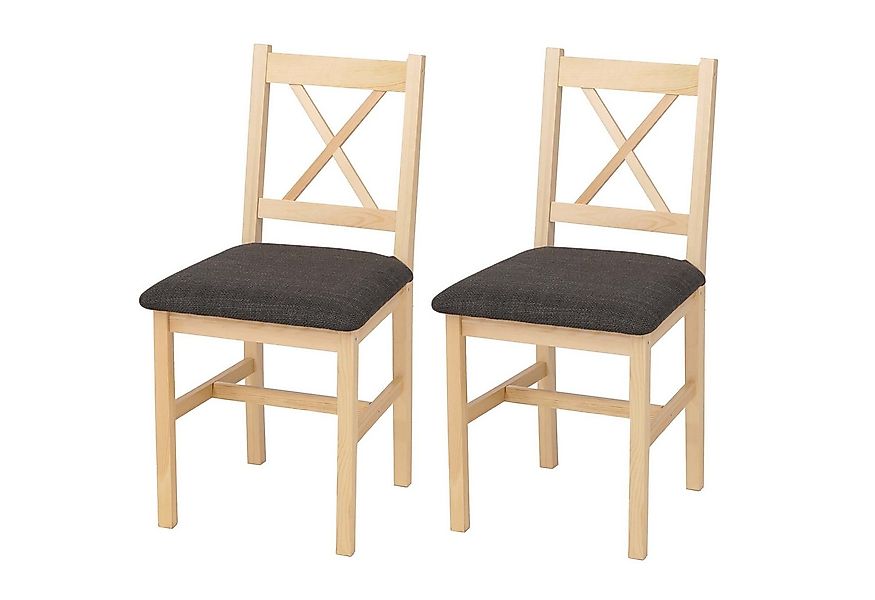 MCW Esszimmerstuhl MCW-F77 (Set, 2 St), Stabile Konstruktion, Massives Holz günstig online kaufen