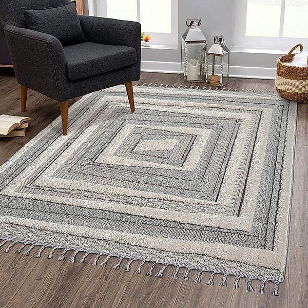 Carpet City Hochflor-Teppich »VALENCIA 940«, rechteckig, 20 mm Höhe, Läufer günstig online kaufen