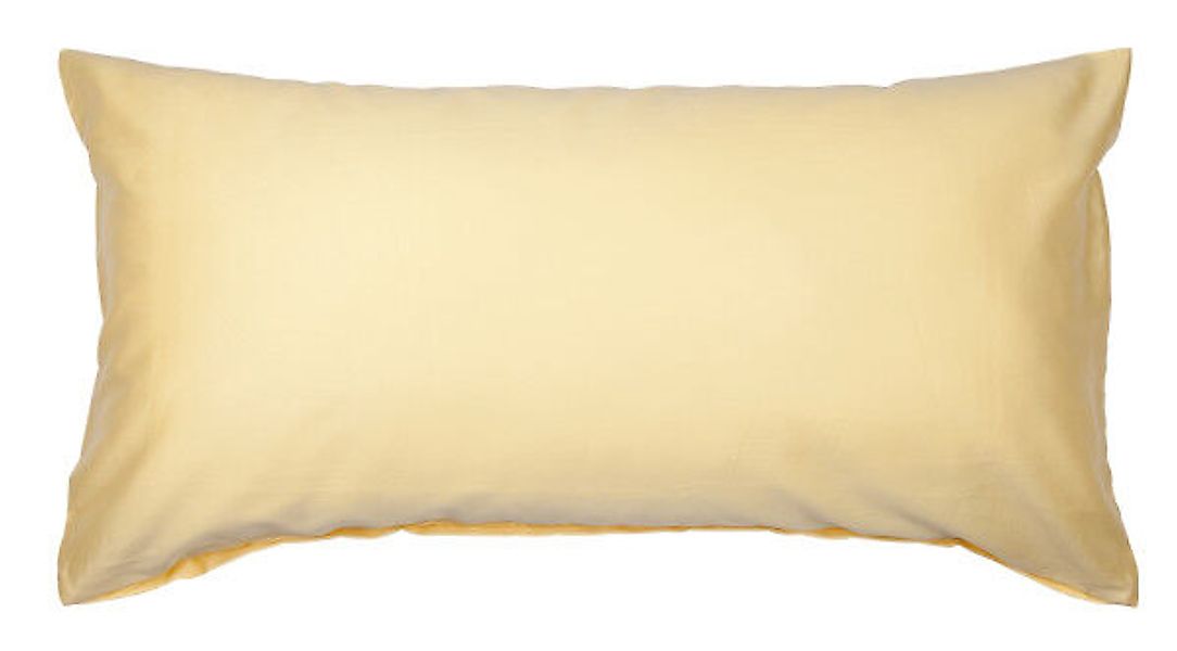 Janine Janine Mako-Satin Bettwäsche Colors 31001 gelb Größe:  60x40 cm günstig online kaufen
