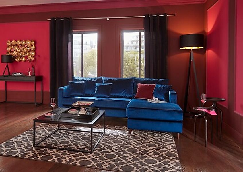 Home affaire Ecksofa »Renesse L-Form« lose Kissen, Keder an Sitzkissen günstig online kaufen