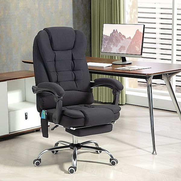 Vinsetto Bürostuhl mit Massagefunktion, Ergonomisch Schreibtischstuhl mit L günstig online kaufen