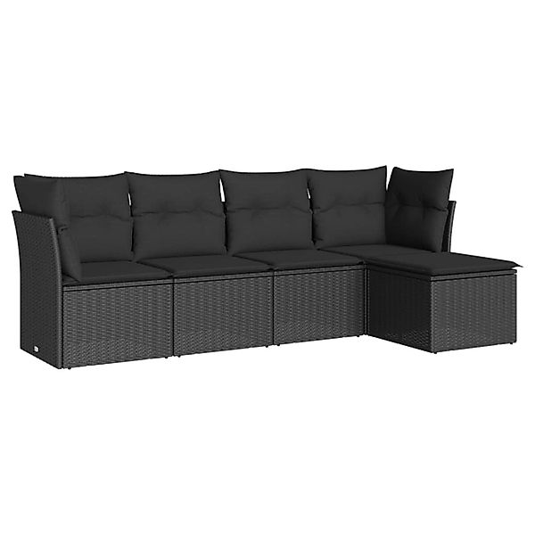 vidaXL Gartenlounge-Set 5-tlg. Garten-Sofagarnitur mit Kissen günstig online kaufen