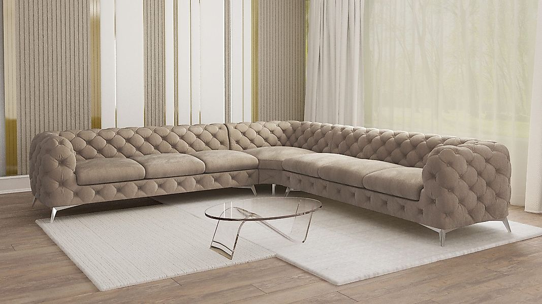 S-Style Möbel Ecksofa Kalina, Chesterfield mit günstig online kaufen