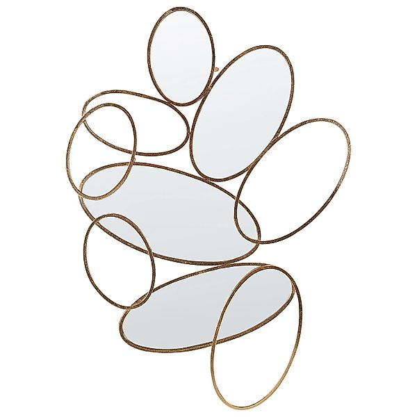 Beliani Dekospiegel DECIZE Gold 2x113x77 günstig online kaufen