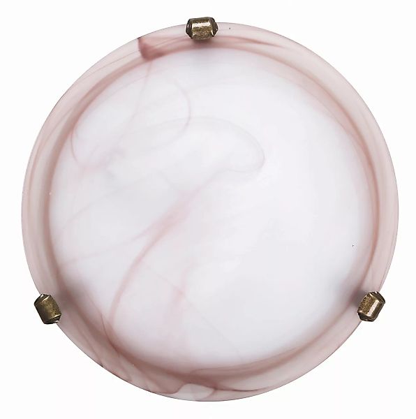 Deckenleuchte Glas weiß braun Ø 30 cm Alabastro günstig online kaufen