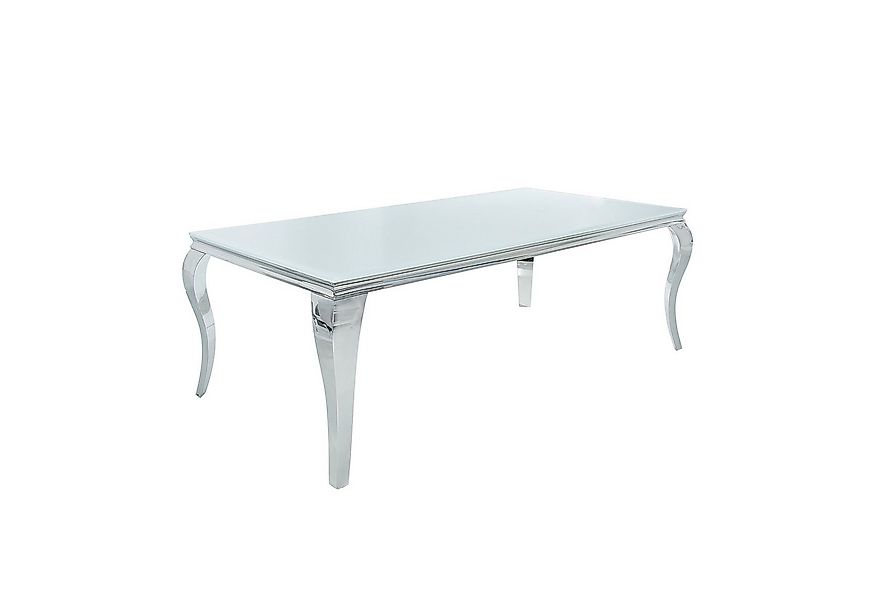 riess-ambiente Esstisch MODERN BAROCK 180cm weiß / silber (Einzelartikel, 1 günstig online kaufen