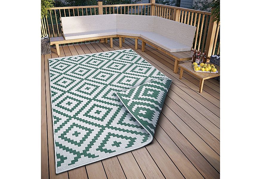 my home Teppich Ronda Wendeteppich, rechteckig, Höhe: 5 mm, Sisal-Optik, Fl günstig online kaufen