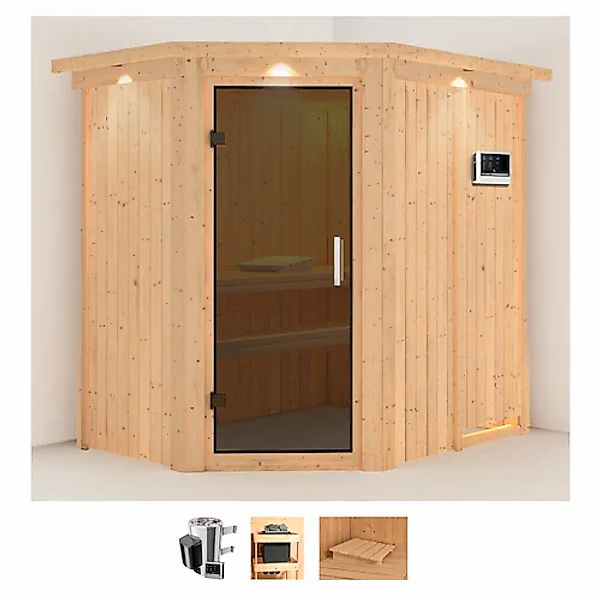 Karibu Sauna »Swantje«, 3,6-kW-Bio-Plug & Play Ofen mit externer Steuerung günstig online kaufen