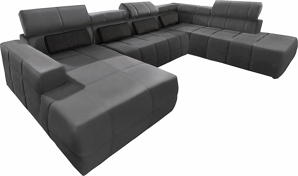 DOMO collection Wohnlandschaft Brandon viele Bezugsarten, incl. Nierenkisse günstig online kaufen
