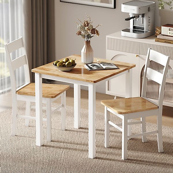 HOMCOM Esszimmerstühle 2er Set Küchenstuhl mit Rückenlehne, Armlose Stühle, günstig online kaufen