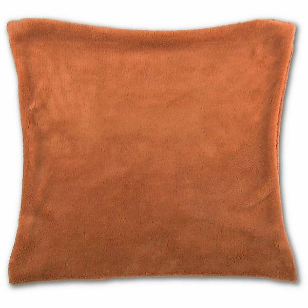 Bestlivings Kissenhülle Kuschel 60 x 60 cm Terracotta mit Füllung günstig online kaufen