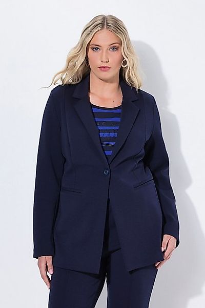 Ulla Popken Jerseyblazer Blazer Punto di Roma A-Linie Reverskragen Stretch günstig online kaufen