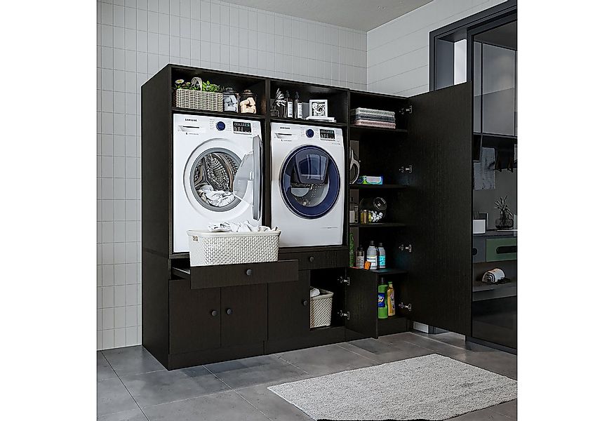 Roomart Waschmaschinenumbauschrank (Waschmaschinenschrank Trocknerschrank m günstig online kaufen
