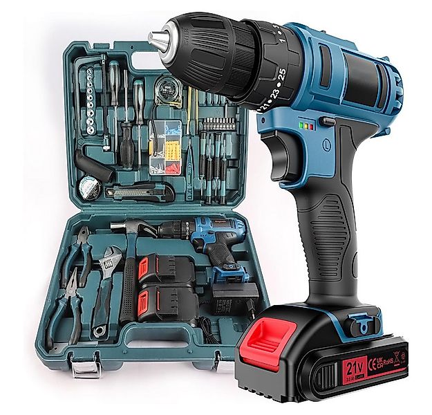 AeroAxis Akku-Bohrschrauber 3 in1, 45 Nm Max, 2x 2000mAh Akkus, 2 Gang, 25+ günstig online kaufen