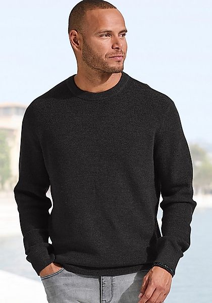 John Devin Strickpullover Pullover in modischen Farben aus Baumwollmischung günstig online kaufen