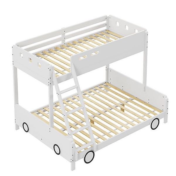 Sytifro Etagenbett Etagen-Kinderbett aus Holz, (Oberes Bett 90*200cm, unter günstig online kaufen