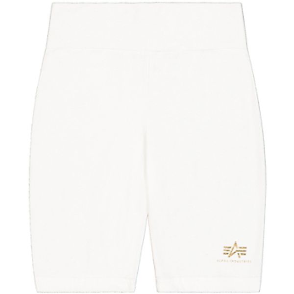 Alpha Industries  Shorts Basic Bike Shorts SL FP Wmn - white/yellow gold günstig online kaufen