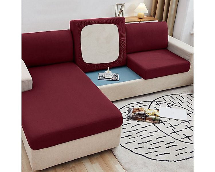 Rosnek Sofahusse 1/2/3 Sitzer Sofa Sitzbezüge Schonbezug, Elastic Stretch S günstig online kaufen