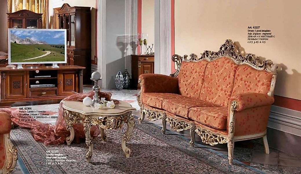 JVmoebel Sofa Designer 311 Sitzer Sofagarnitur Couch Set Polster Italienisc günstig online kaufen