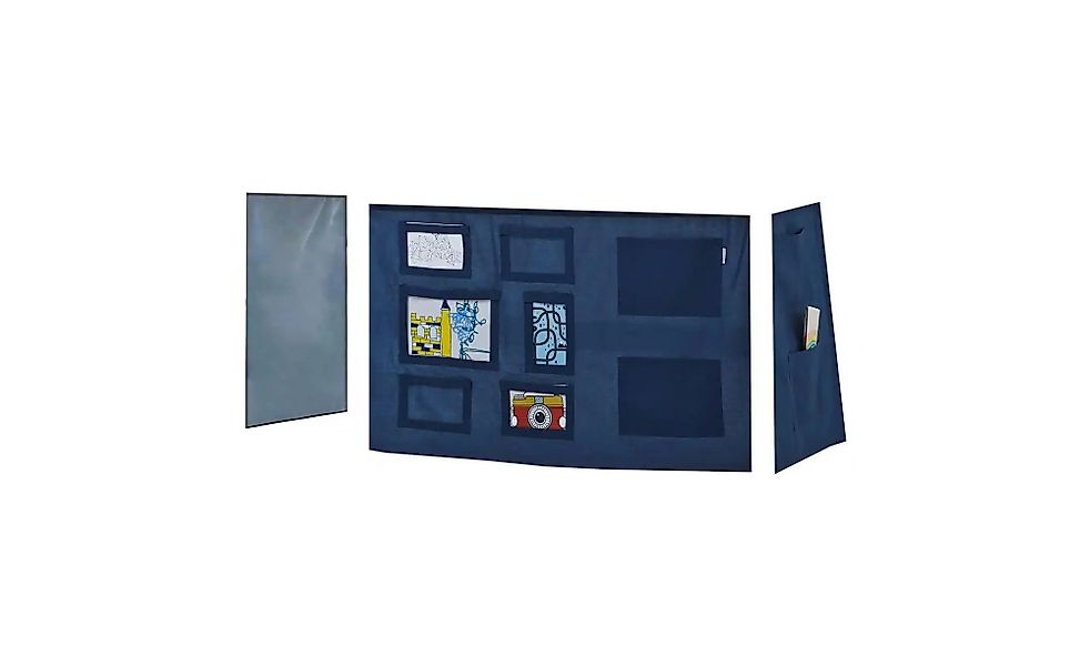 Hoppekids Vorhang für Spielbett 70x160  Creator ¦ blau ¦ Maße (cm): B: 300 günstig online kaufen