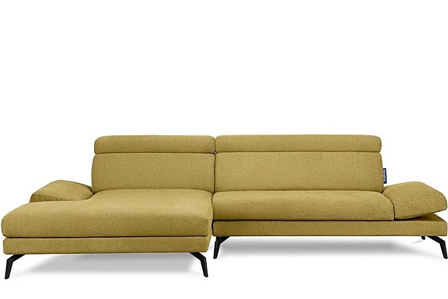 KONSIMO® Ecksofa RENAR Ecksofa, bewegliche Armlehnen,bewegliche Kopfstützen günstig online kaufen