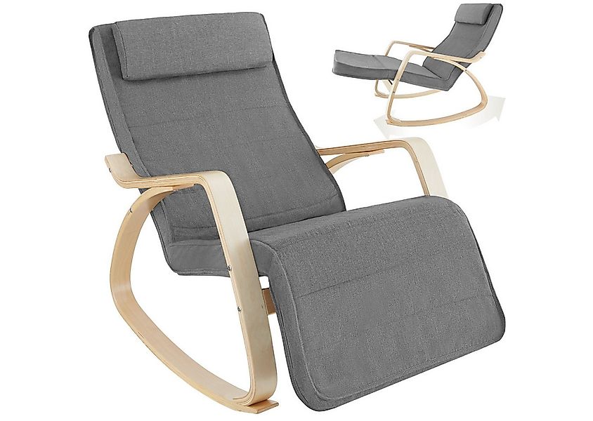 tectake Schaukelstuhl Relaxsessel Onda (Set, 1 St), Robuste Konstruktion mi günstig online kaufen