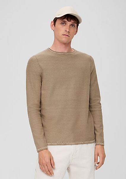 QS Strickpullover mit leicht melierter Optik günstig online kaufen