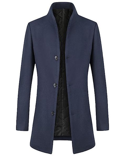 Allthemen Wollmantel verdickter Wintermantel mittellanger Mantel Slim Fit günstig online kaufen