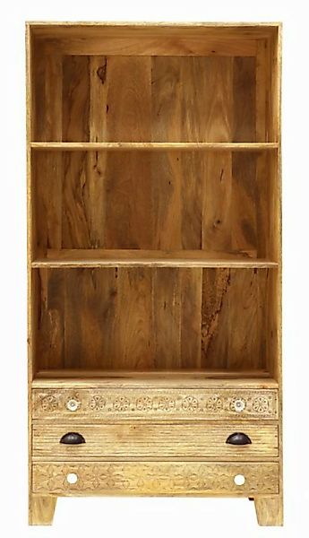 Indischesmoebelhausde Bücherregal Bücherregal Manu 90x180x35 aus Mangoholz günstig online kaufen