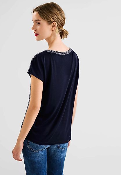 STREET ONE T-Shirt, mit Minimal Muster günstig online kaufen