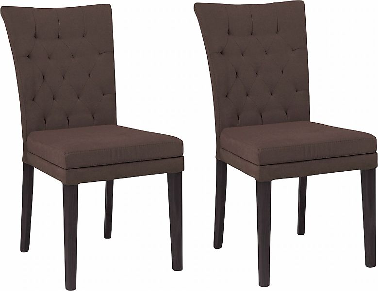 Home affaire 4-Fußstuhl "Colorado" (Set) 2 Stk. Luxus-Microfaser Beine aus günstig online kaufen