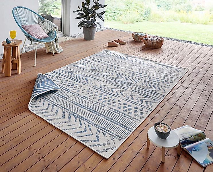 HANSE Home Teppich »BIRI Wendeteppich«, rechteckig, 5 mm Höhe, In-& Outdoor günstig online kaufen