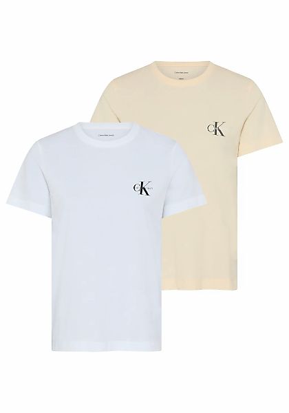 Calvin Klein Jeans T-Shirt "MONOLOGO CN 2 PACK TEE" Packung, 2er-Pack, 2, L günstig online kaufen