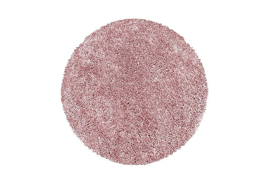 Carpettex Hochflor-Teppich Unicolor - Einfarbig, Rund, Höhe: 30 mm, Einfarb günstig online kaufen