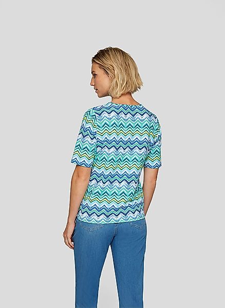 Rabe Rundhalsshirt halbarm, mit grafischen Muster günstig online kaufen