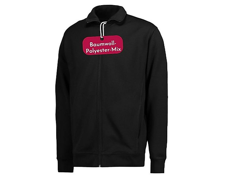 Clinotest Sweatjacke ohne Kapuze Unisex - 60% Baumwolle & 40% Polyester mit günstig online kaufen