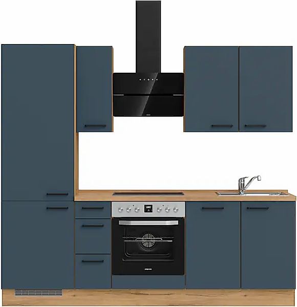 nobilia® Küchenzeile »"Easytouch II"« vormontiert, Ausrichtung wählbar, Bre günstig online kaufen