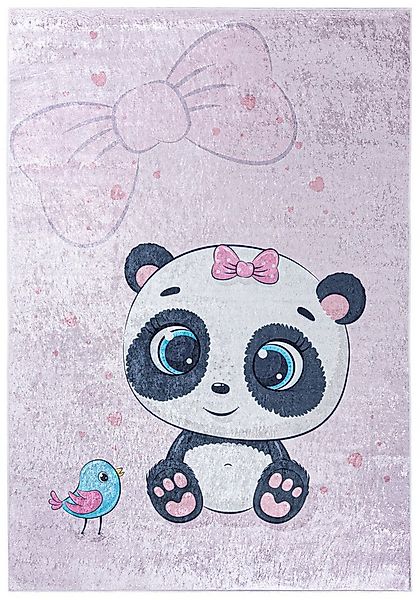 Mazovia Kinderteppich Kinderteppich Kinderzimmerteppich Panda, 80 x 150 cm, günstig online kaufen