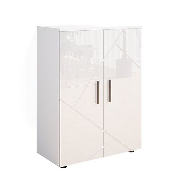 Vicco Midischrank Irma, Weiß Hochglanz/Weiß, 60 günstig online kaufen