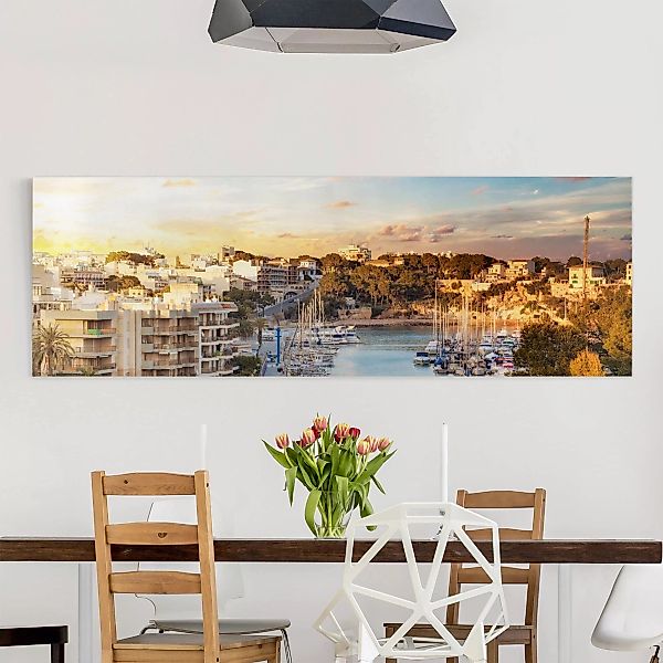 Leinwandbild Architektur & Skyline - Panorama Sunny Porto Cristo günstig online kaufen